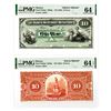 Image 1 : Banco Mercantil Mexicano, ND (1882) Proof Face and Back Banknote Pair.