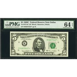 1969C $5 Dallas Federal Reserve STAR Note PMG 64EPQ