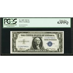 1935 $1 Silver Certificate PCGS 63PPQ