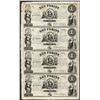Image 1 : Uncut Sheet of 1800's $1 Ket Forint Obsolete Notes