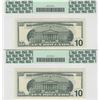 Image 2 : 2001 $10 Federal Reserve STAR Notes PCGS 66PPQ and 65PPQ