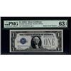 Image 1 : 1928A $1 Super Radar Binary Serial Silver Certificate PMG 63EPQ