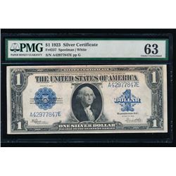 1923 $1 Silver Certificate PMG 63