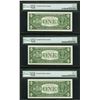 Image 4 : 1957B $1 (5) Consecutive Silver Certificate STAR Notes PMG