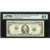 Image 1 : 1988 $100 New York Federal Reserve STAR Note PMG 64