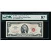 Image 1 : 1963 $2 Legal Tender Note PMG 67EPQ