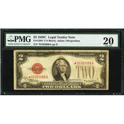 1928C $2 Legal Tender STAR Note PMG 20