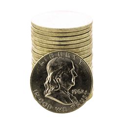 Roll of (20) Brilliant Uncirculated 1962-D Franklin Half Dollar Coins