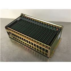 ALLEN BRADLEY 1771-A4B B 16 SLOT I/O CHASSIS W/ MODULES