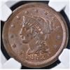 Image 2 : 1852 LARGE CENT  NGC MS-64 BN