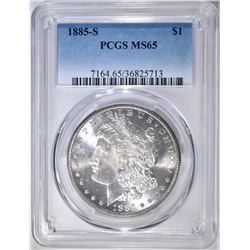 1885-S MORGAN DOLLAR  PCGS MS-65