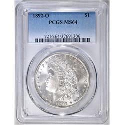 1892-O MORGAN DOLLAR  PCGS MS-64