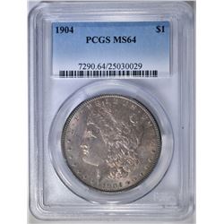 1904 MORGAN DOLLAR  PCGS MS-64