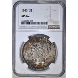 1923 PEACE DOLLAR  NGC MS-62