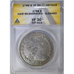 1796 BUST DOLLAR  ANACS VF-30 DETAILS