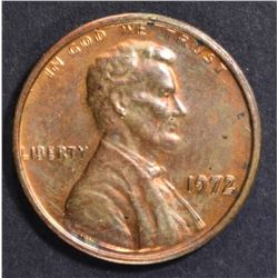 1972 DOUBLE DIE LINCOLN CENT  CH BU RB