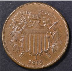 1865 2 CENT PIECE BU