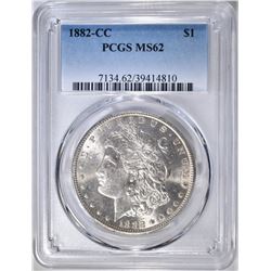1882-CC MORGAN DOLLAR PCGS MS-62