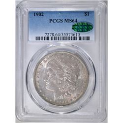 1902 MORGAN DOLLAR, PCGS MS-64 CAC