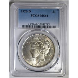 1926-D PEACE DOLLAR PCGS MS-64