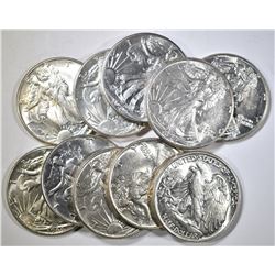 5-1942 & 5-44 CH AU WALKIING LIBERTY HALF DOLLARS