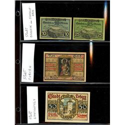 World Banknote Lot;  includes German issues.  Lot of approx 20 various issues from throught the germ