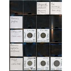 World Coinage Lot;  Lot of approx 30 German various coin issues dating 1405-1923 - Upper Saxony.  Al