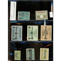 World Banknote Lot;  includes German issues.  Lot of approx 16 various notes and bond issues.