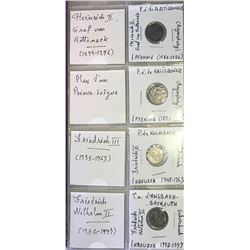 World Coinage Lot;  includes German coinage.  includes 9 various coins from the Upper Palatinate dis
