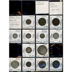 World Coinage Lot;   Lot of approx 90 various issues from Italy and its regions.   Italie 1861-2018