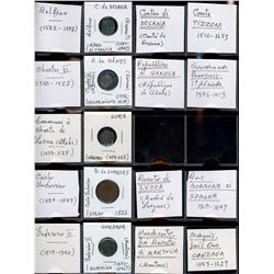 World Coinage Lot;   Lot of approx 56 various Issues from Italy and its regions.   Italie impériale