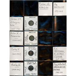 World Coinage Lot;   Lot of approx 48 various issues from Austria, Andorra & Spanish regions.  Coron