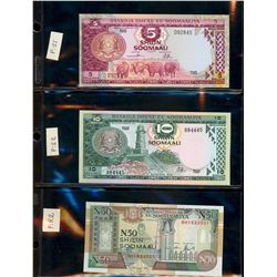 World Banknote Lot;  Lot of approx 17 notes from Somali,  Somaliland & Djibouti.  See images.