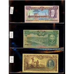 World Banknote Lot;  Lot of approx 12 notes from Angola.  See images.