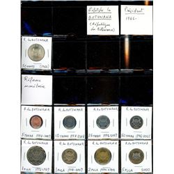 World Coinage Lot;   Lot of approx 110 various issues from South Africa and its regions.  Afrique du