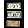 Image 13 : World Banknote Lot;  Lot of approx 38 notes from the USA.  Includes Confederate, Federal Reserve, Si