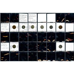 World Coinage Lot;   Lot of approx 24 various early issues from Netherlands (Frisia).  Pays-Bas sept