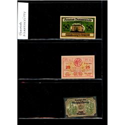 World Banknote Lot;  Lot of approx 30 notes from Germany and its regions.  See images.