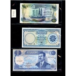 World Banknote Lot;  Lot of approx 22 notes form Irak and its regions. .  See images.
