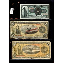 World Banknote Lot;  Lot of approx 27 notes Mexico.  See images.