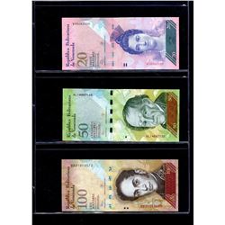 World Banknote Lot;  Lot of approx 29 notes Venezuela.  See images.