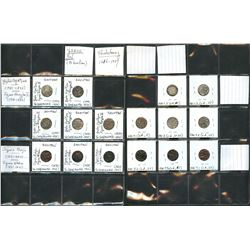 World Coinage Lot;   Lot of approx 26 various issues from Bhutin.  from Bhûtan   1790-2008