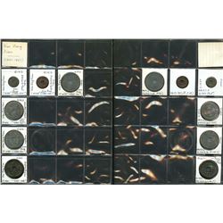 World Coinage Lot;   Lot of approx 21 various issues from China:     1851-1874