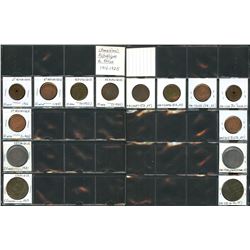 World Coinage Lot;   Lot of approx 37 various issues from China / Chine:  2 ième République   1916-1