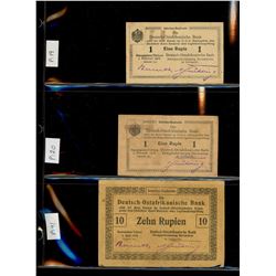 World Banknote Lot;  Lot of approx 20 notes from Austria, Belgium, East Africa and More.  See images