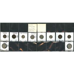 World Coinage Lot;   Lot of approx 9 various issues from China / Chine: Occupation japonaise   1937-