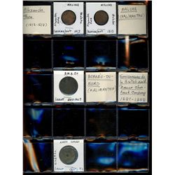 World Coinage Lot;   Lot of approx 35 various issues from Broneo and regions.   Bornéo  1813-1996.