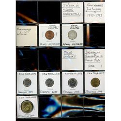 World Coinage Lot;   Lot of approx 16 various issues from East Timor.  Timor oriental      1945-2004