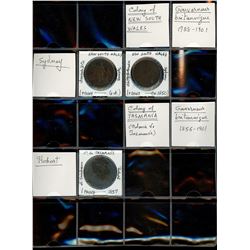 World Coinage Lot;   Lot of approx 43 various issues from Australia / Australie 1850-2016.