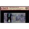 Image 1 : 2013 $10 BC-70aA #FTC7292418 Single Note Replacement issue, BCS Gem Uncirculated-65 Original.